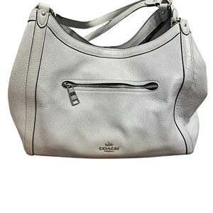 Coach Light Blue Leather Hobo Bag